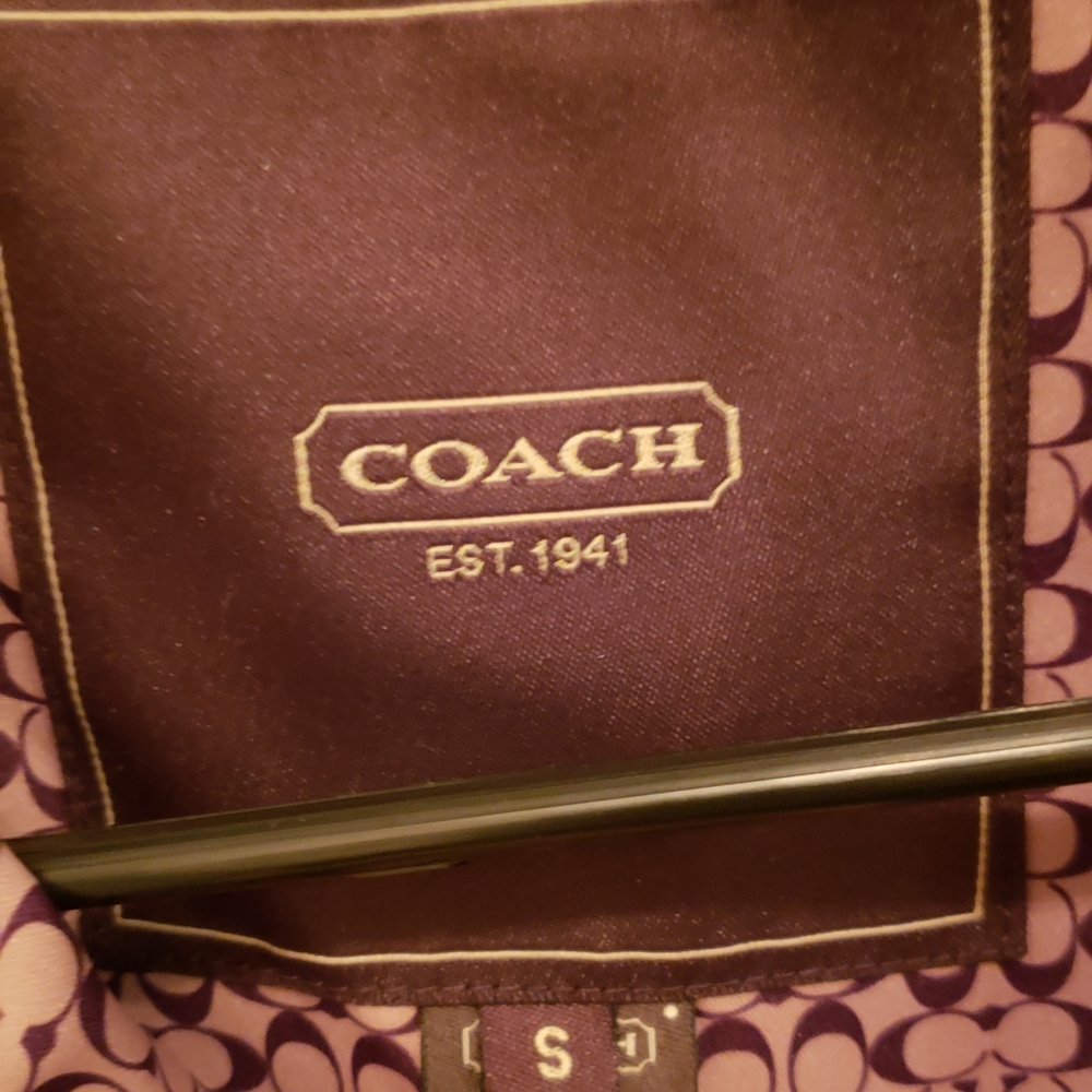 Coach women's brown coat